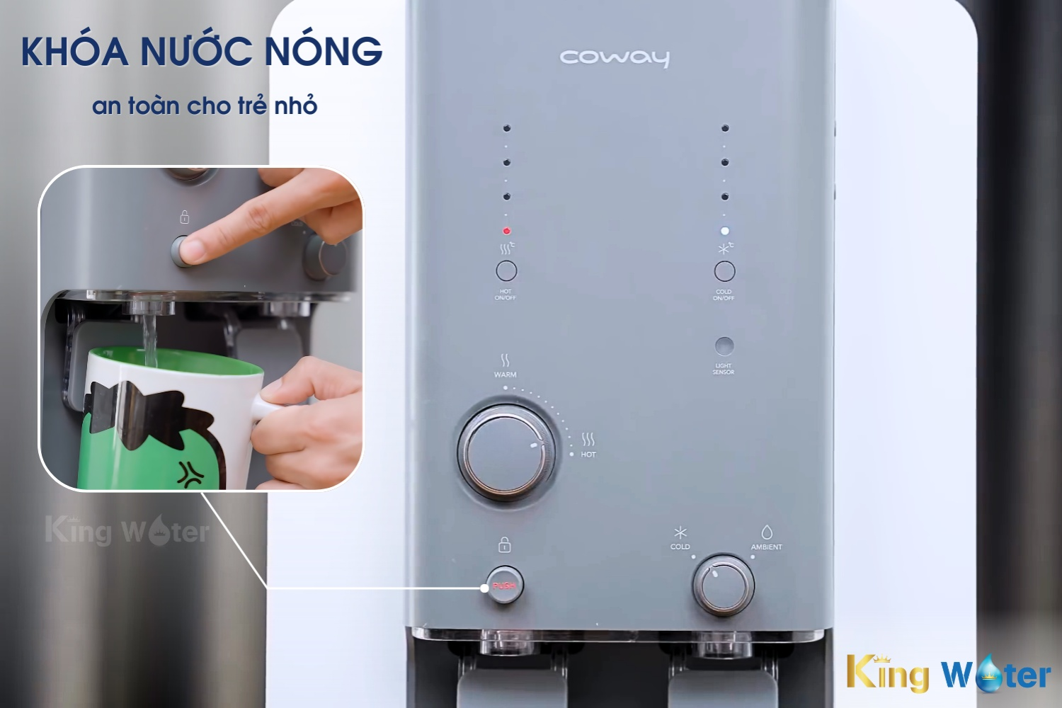 Khóa an toàn hạn chế tai nạn bỏng không mong muốn