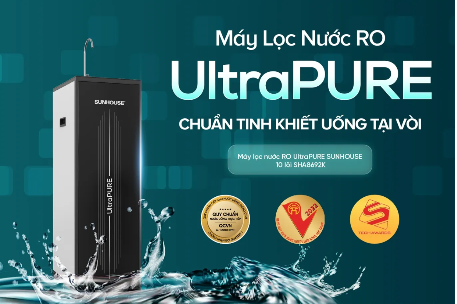 Máy Lọc Nước RO 10 lõi UltraPURE Sunhouse SHA8692K