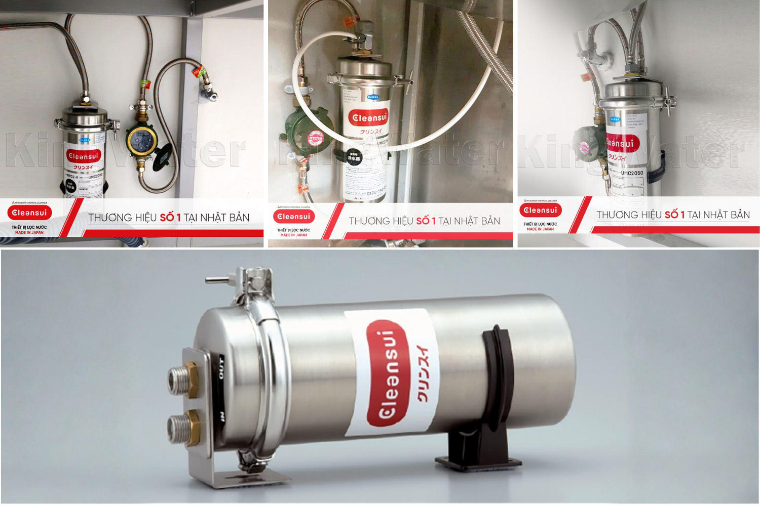 Mitsubishi Cleansui MP02-4 có kích thước nhỏ gọn