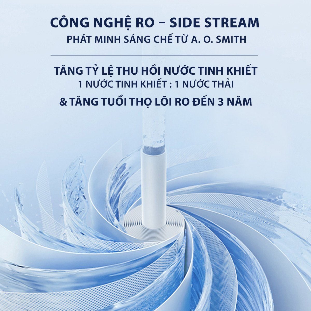 Ao Smith ECO-AOC75PUR có tỷ lệ thu hồi nước cao