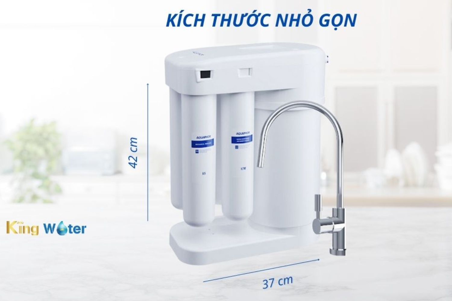 Aquaphor RO‑101S là hệ thống RO gia đình, lưu lượng ~190 lít/ngày (~7.8 lít/giờ)