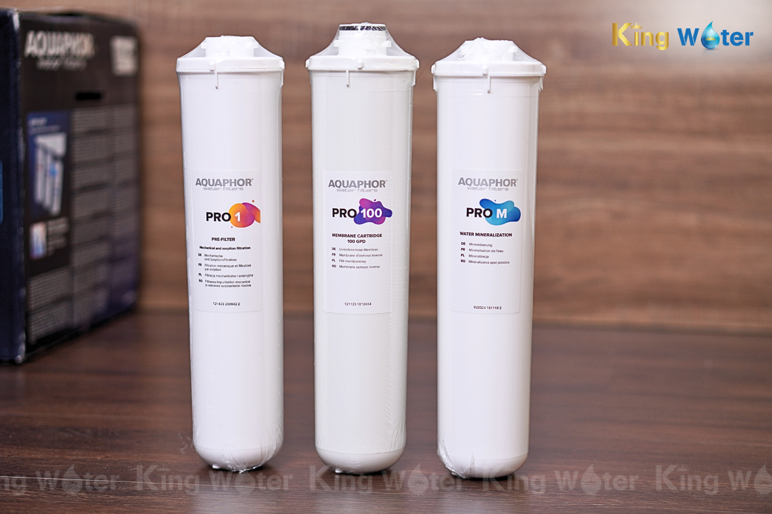 Khi mua tại KingWater, khách hàng được cung cấp lõi Aquaphor có bao bì nguyên seal, tem xác thực