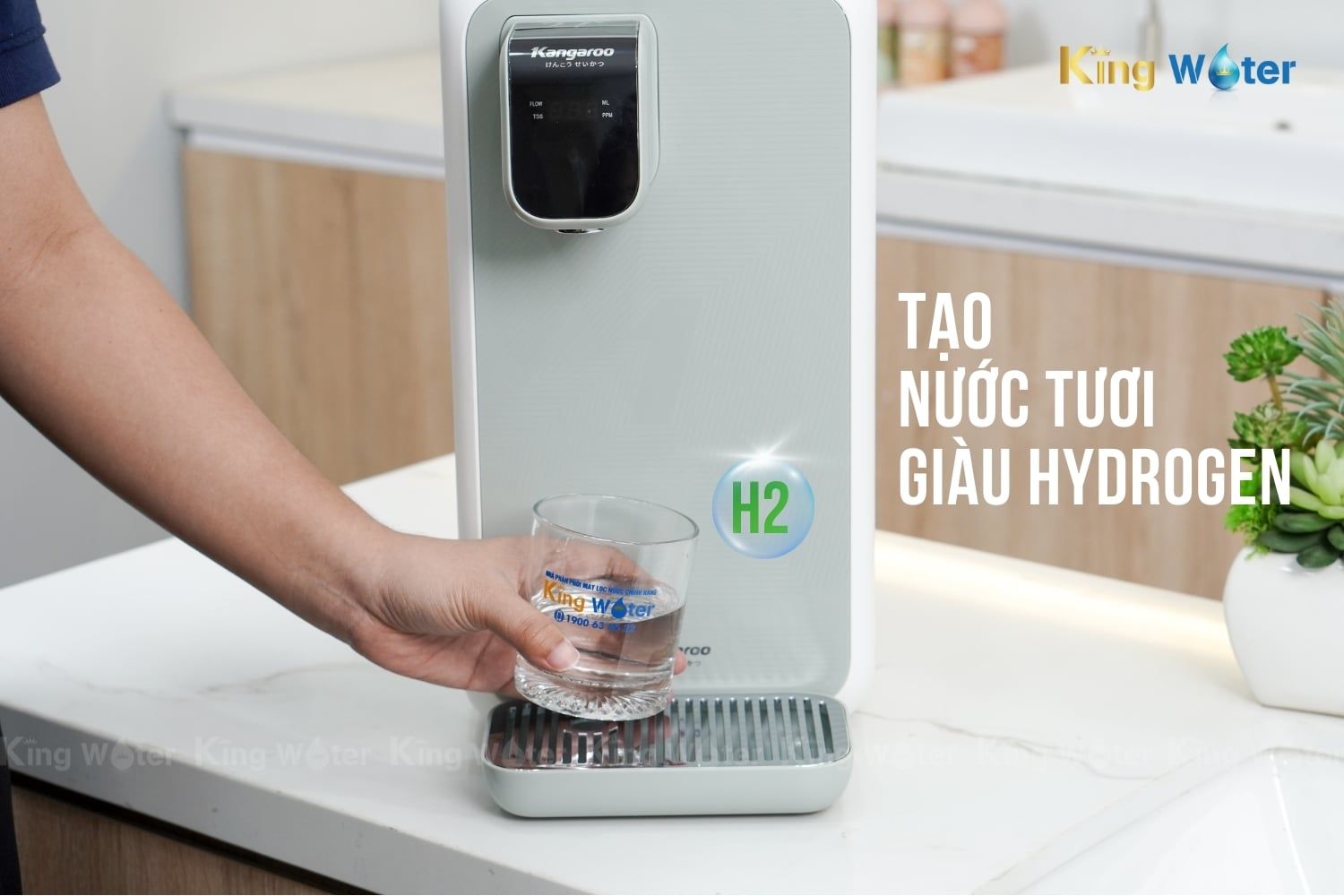 Máy Kangaroo Hydrogen KG400HD lọc trực tiếp tạo nước Hydrogen tốt cho sức khỏe