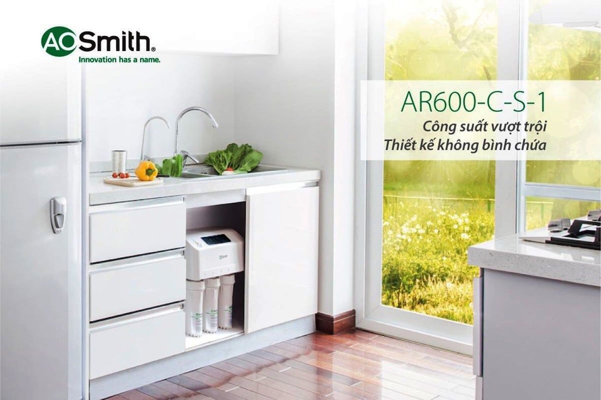 Máy lọc nước aosmith không bình chứa lọc trực tiếp nhanh chóng, tiện lợi