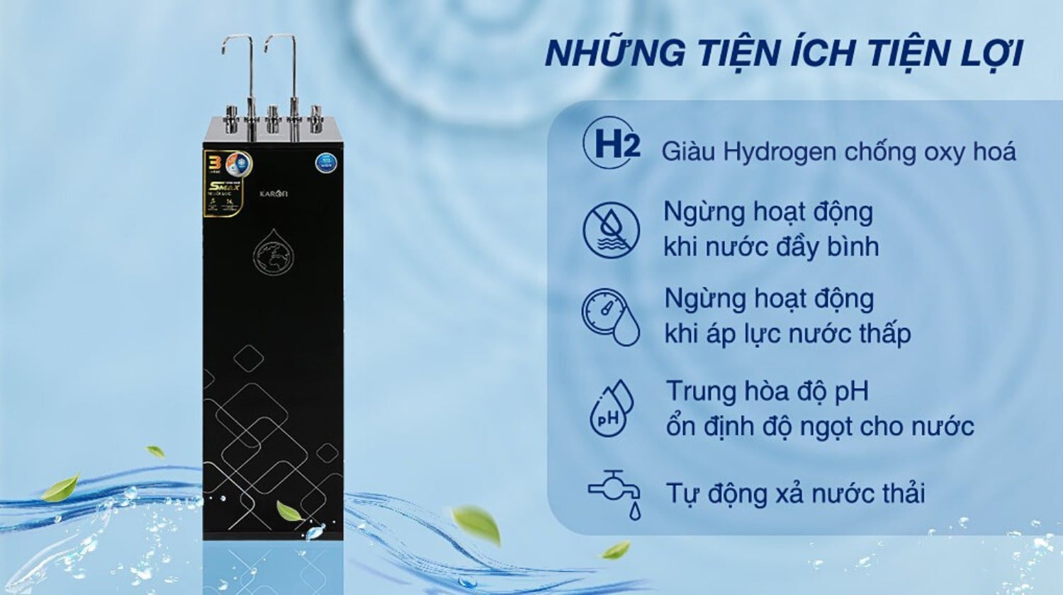 Tiện lợi tiện ích của máy Karofi KAD-X39