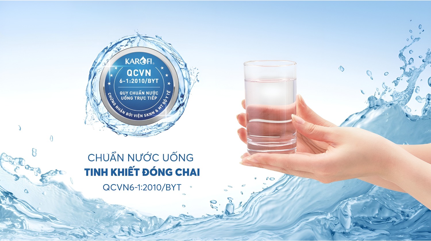 Karofi - Chuẩn nước uống tinh khiết đóng chai