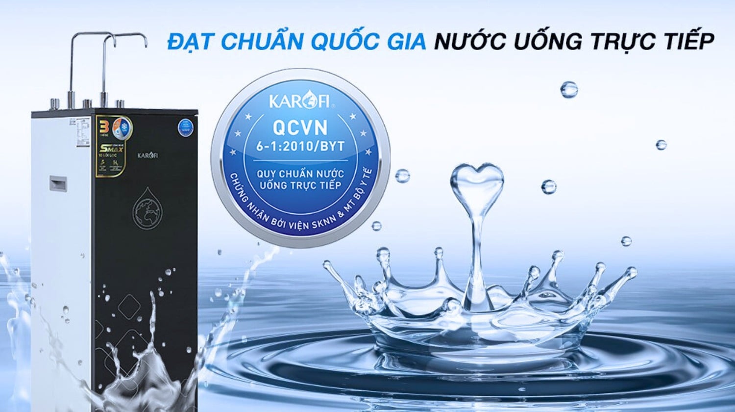 Chứng nhận sạch đạt chuẩn quốc gia - Karofi KAD-X39