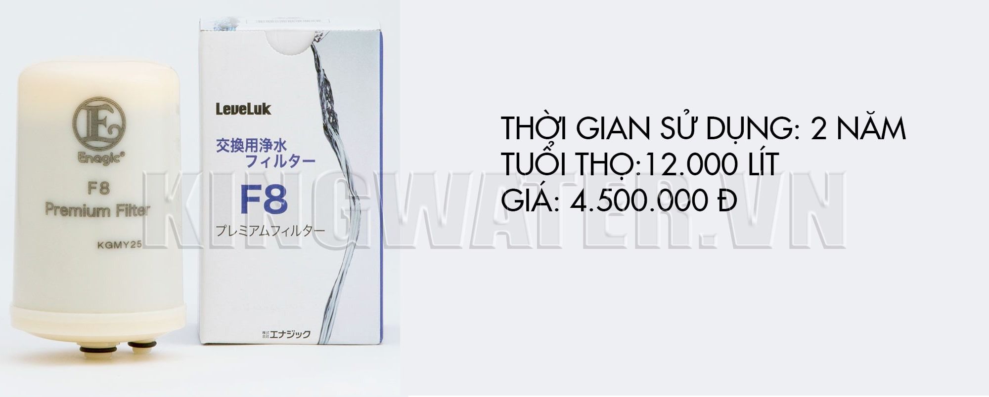 Bộ lọc trong máy Leveluk K8 thì có thời gian sử dụng là khoảng 2 năm