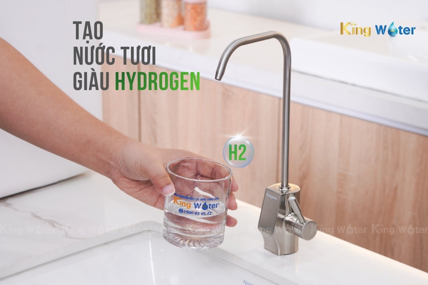 Máy lọc nước Kangaroo&nbsp;KG400US tích hợp công nghệ độc quyền tạo nước Hydrogen