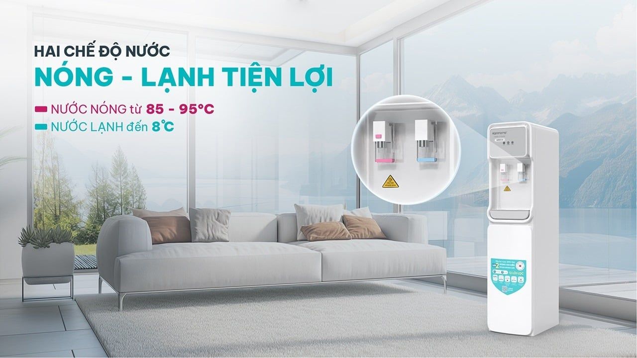 Máy lọc nước RO Korihome WPK-966 tích hợp 2 chế độ nước nóng – lạnh tiện lợi