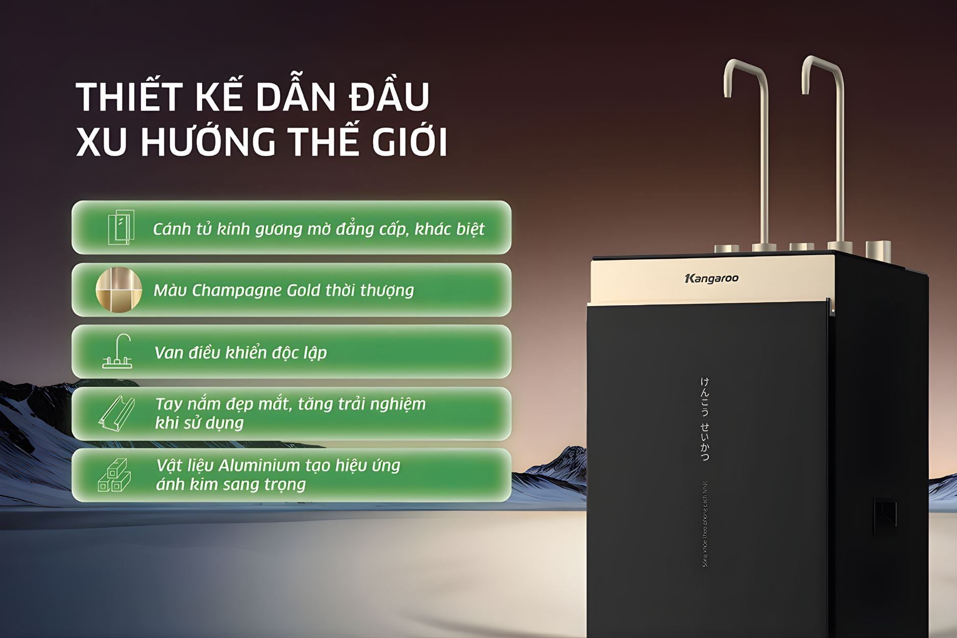 Kangaroo KGHC12A3 mang phong cách hiện đại, dẫn đầu xu hướng