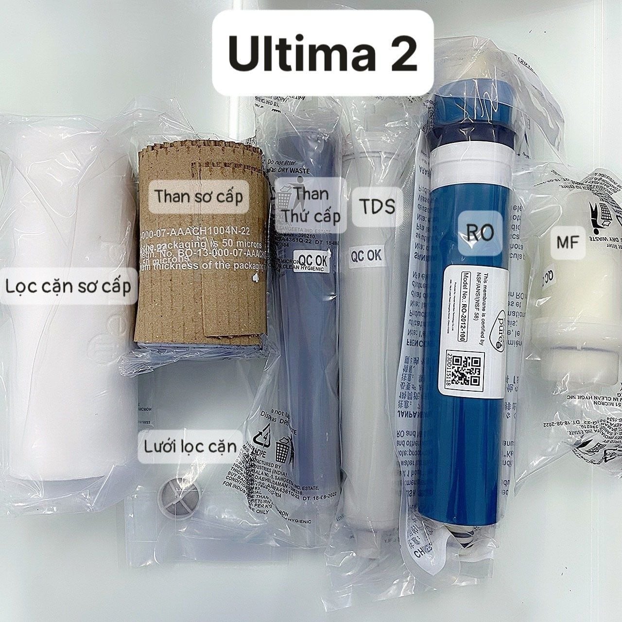 Cấu tạo của bộ lõi lọc Pureit Ultima 2 - GKK2[Đen/Trắng]