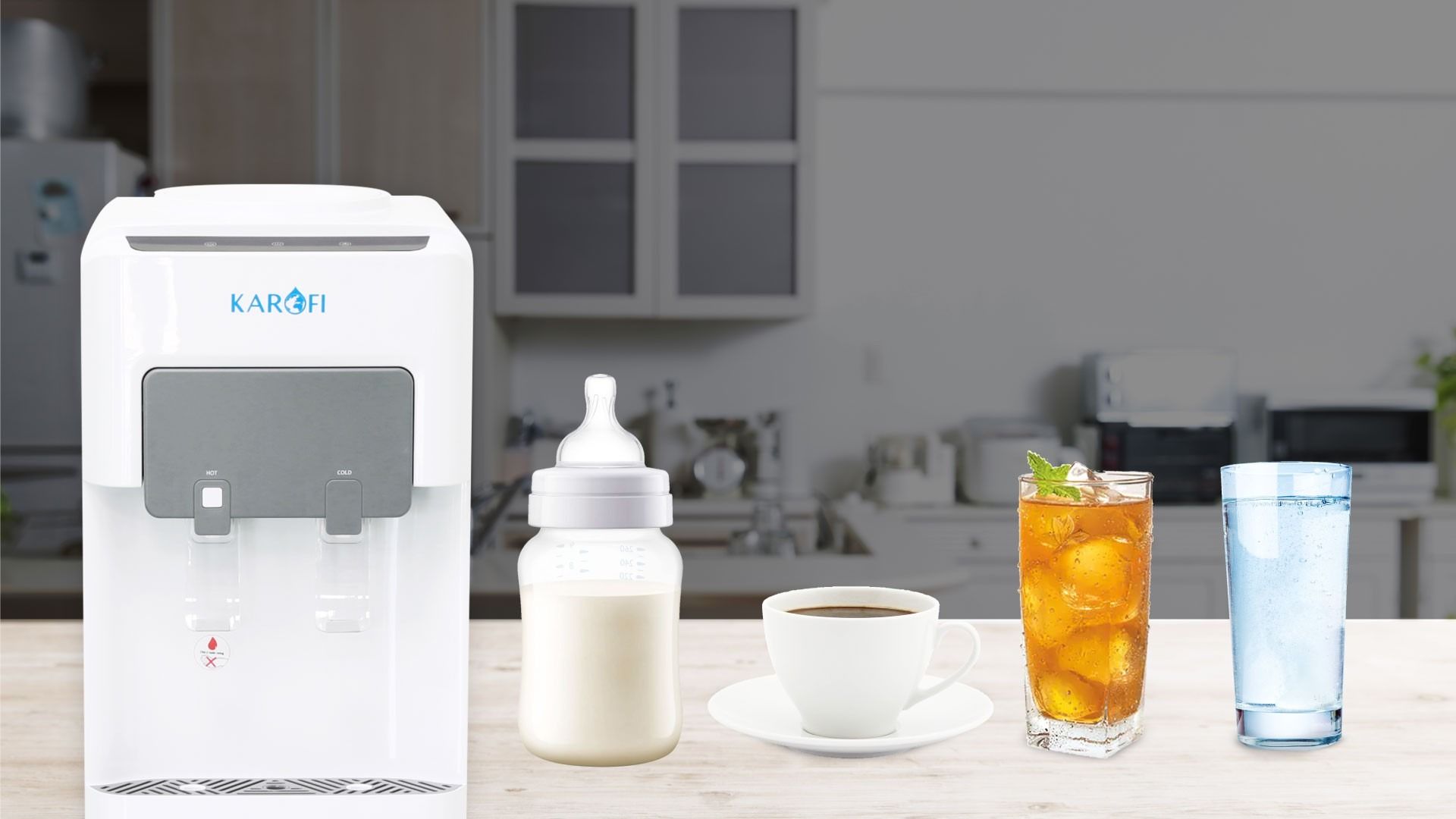 Karofi HC16 có thiết kế 2 vòi độc lập tiện lợi