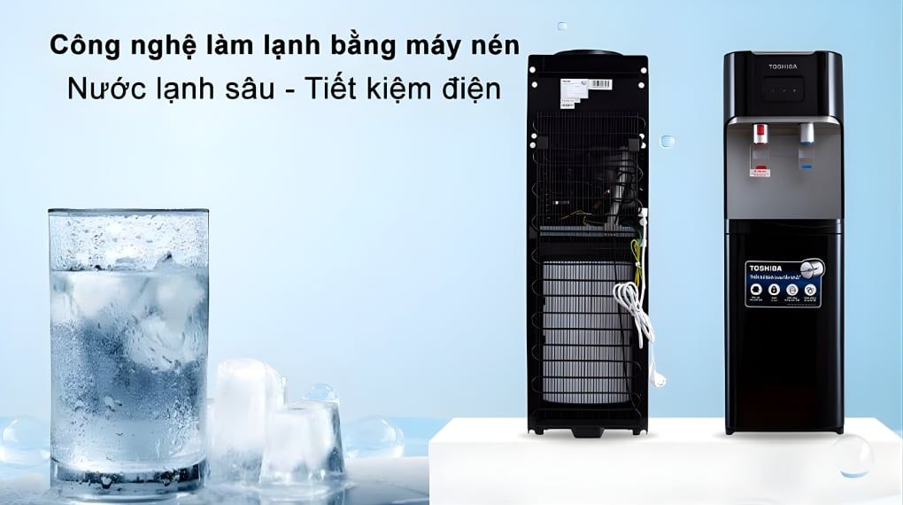 Khả năng làm lạnh nước bằng hệ thống máy nén, tiết kiệm điện năng tối ưu