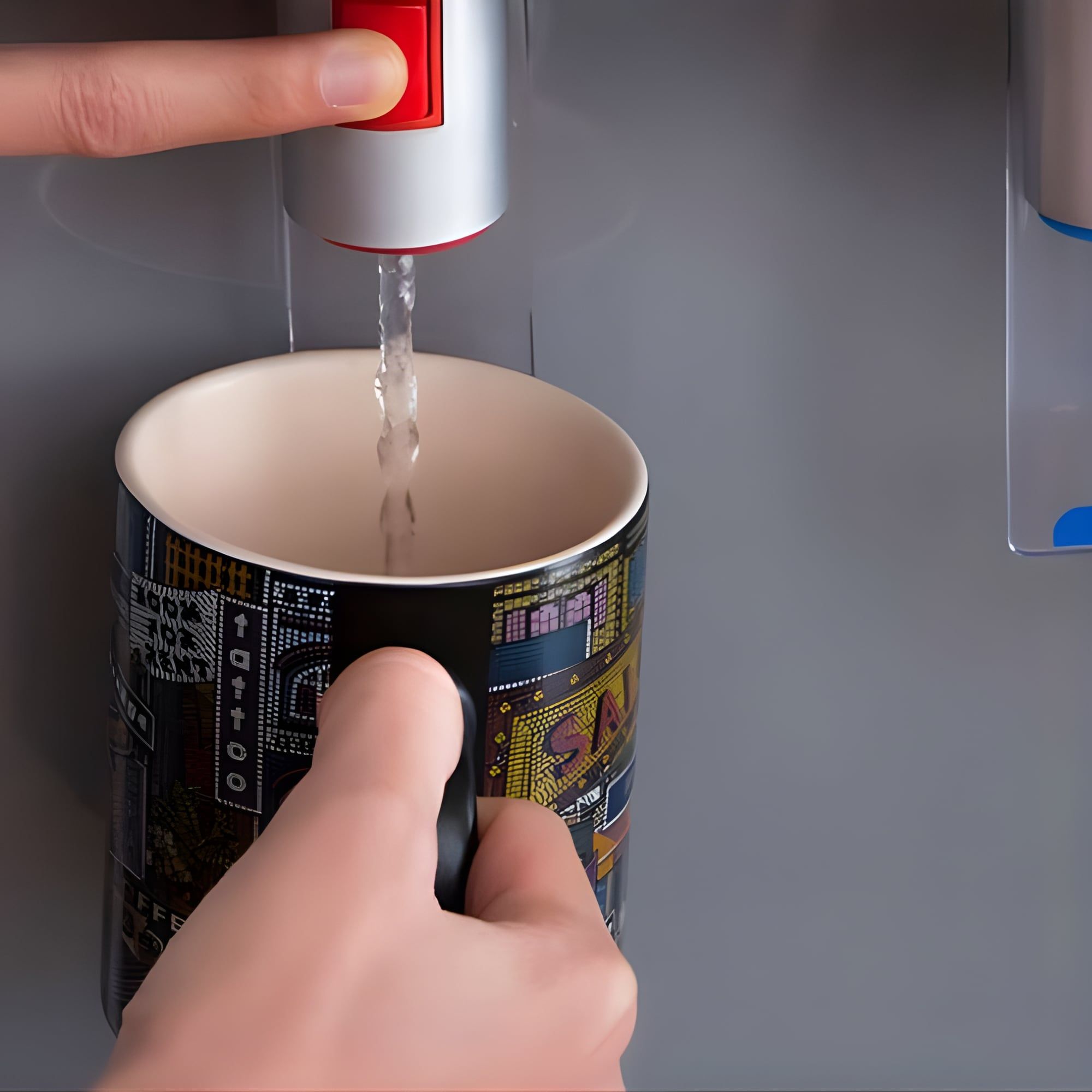 Vòi nước nóng trang bị thêm nút khóa bảo vệ cho trẻ nhỏ, người già