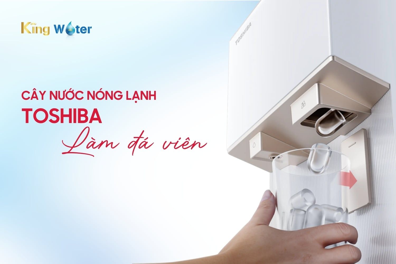 Cây nước nóng lạnh Toshiba tích hợp làm đá viên tiện lợi