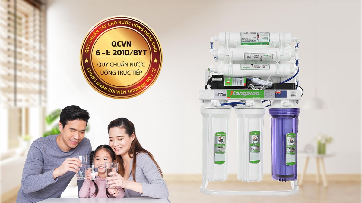 Kangaroo KGRP10 đạt chuẩn Quốc gia nước uống trực tiếp