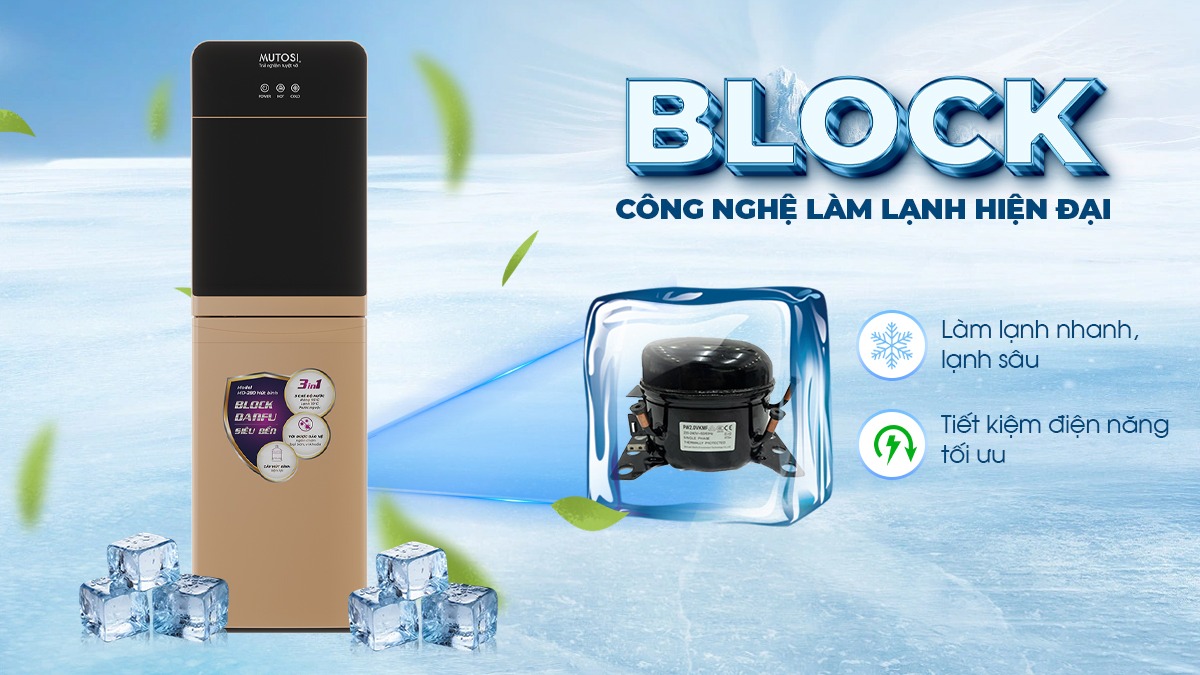 Công nghệ Block giúp làm lạnh nhanh, lạnh sâu