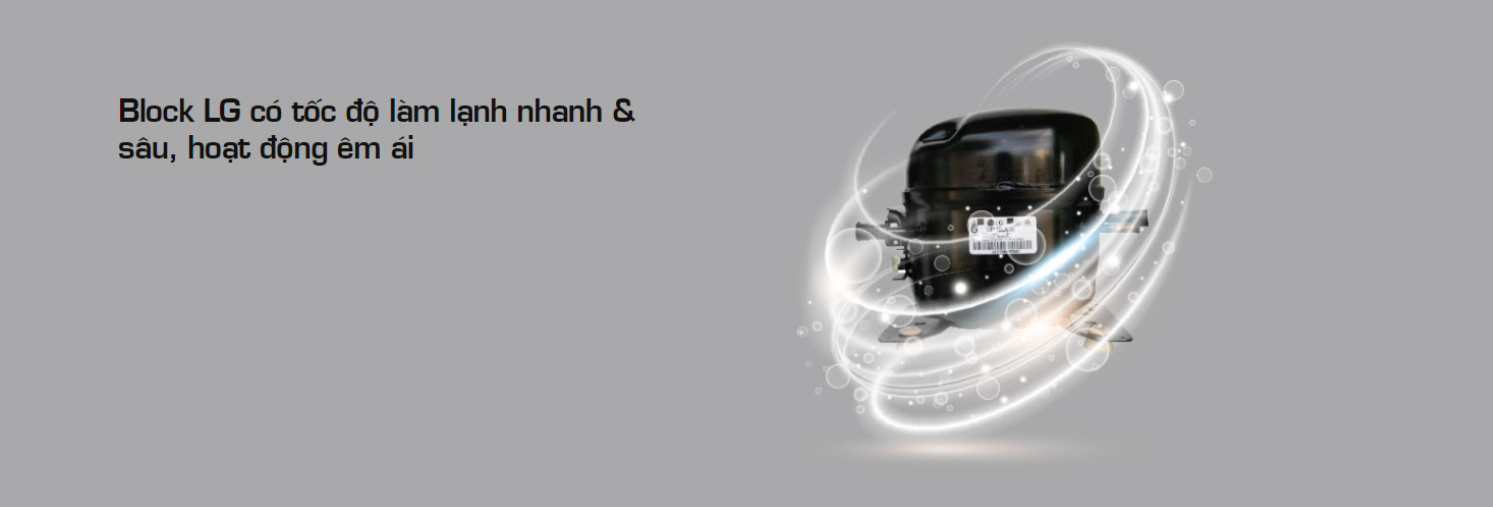 Công nghệ làm lạnh Block LG – Làm lạnh nhanh, sâu và êm ái