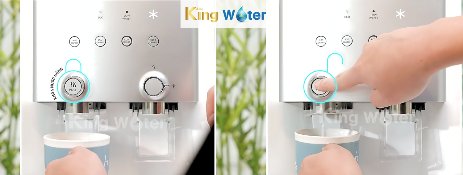 Khóa an toàn hạn chế tai nạn bỏng do trẻ nhỏ tinh nghịch