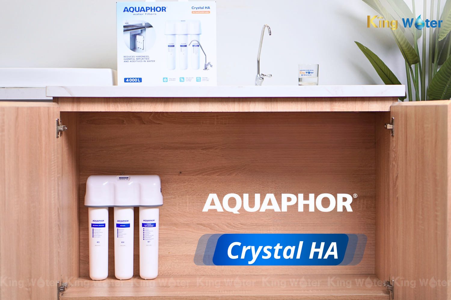 Aquaphor Crystal HA thiết kế chuyên sâu để xử lý nước uống trực tiếp