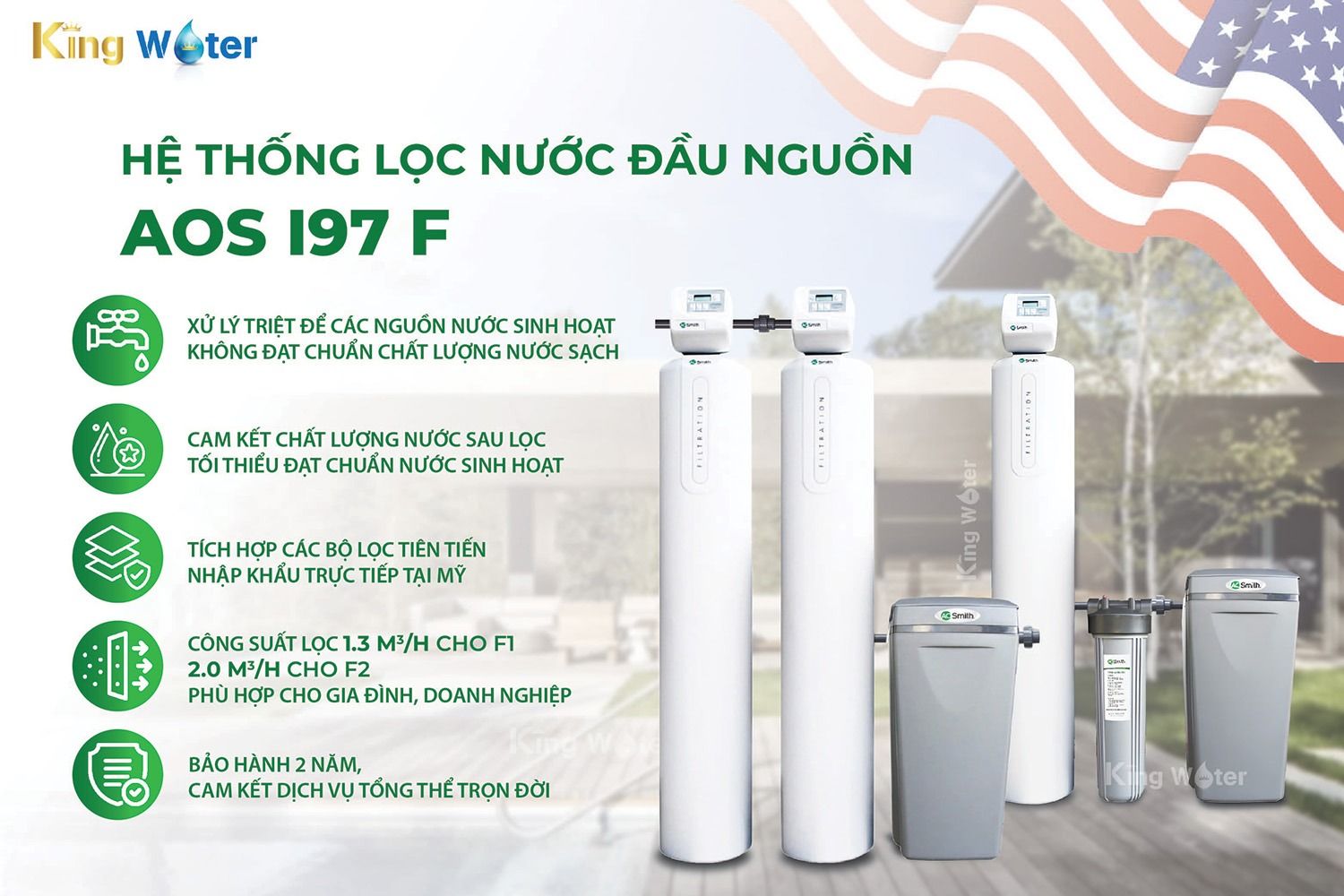 Ao Smith AOS i97 F đến từ thương hiệu nổi tiếng toàn cầu