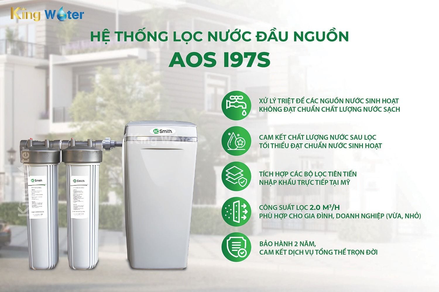 Ao Smith AOS i97s đến từ thương hiệu nổi tiếng toàn cầu