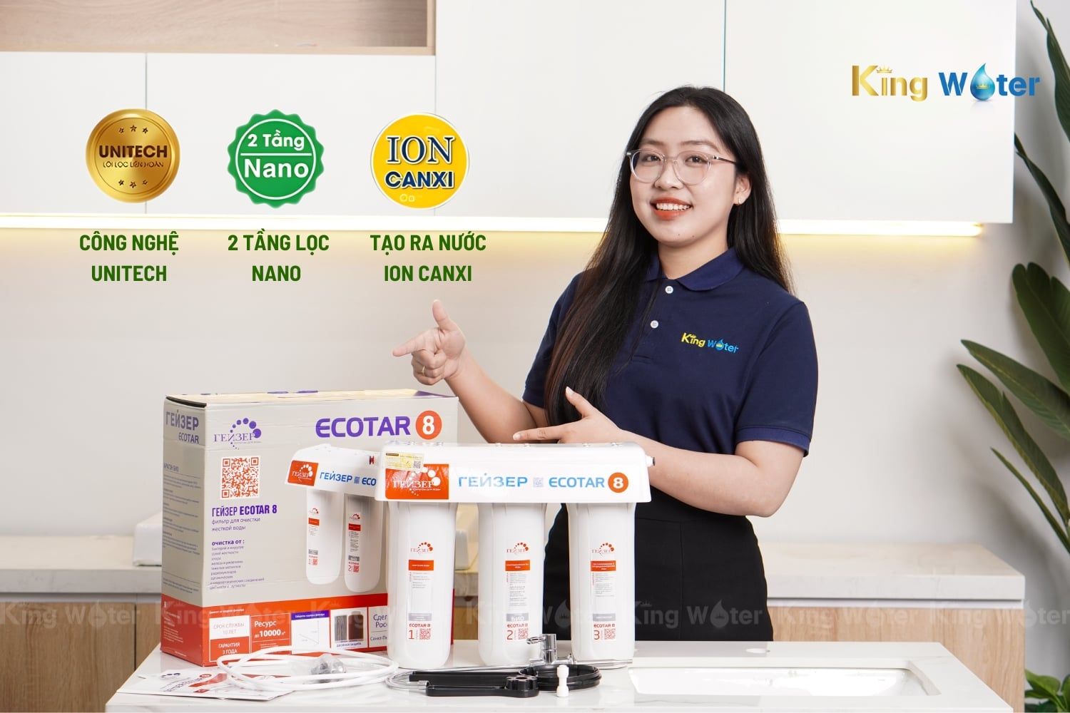 Đặc điểm nổi bật của máy lọc nước Nano Ion Canxi Geyser Ecotar 8
