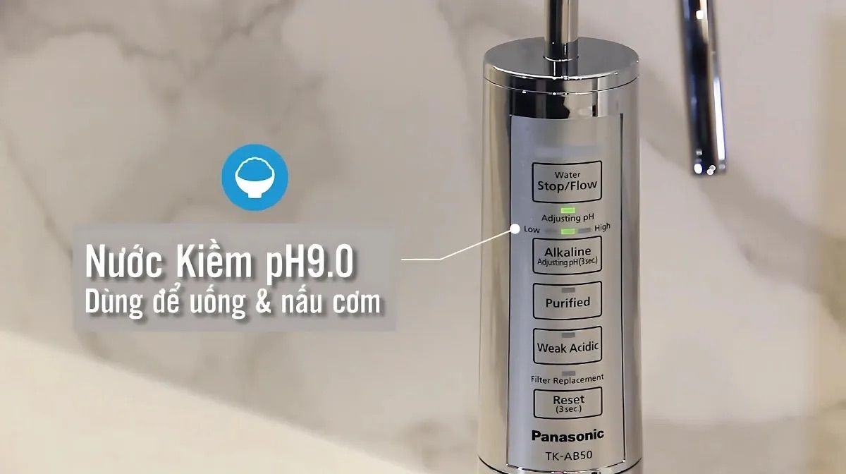 Nước kiềm pH 9.0 giúp cơm trở nên dẻo hơn và giữ được vị ngọt, mềm dẻo tự nhiên