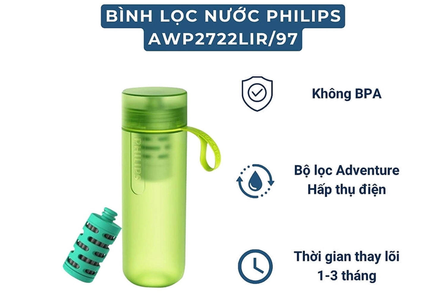 Các giải pháp bình lọc Philips GoZero đáp ứng nhu cầu sử dụng nước sạch tức thì