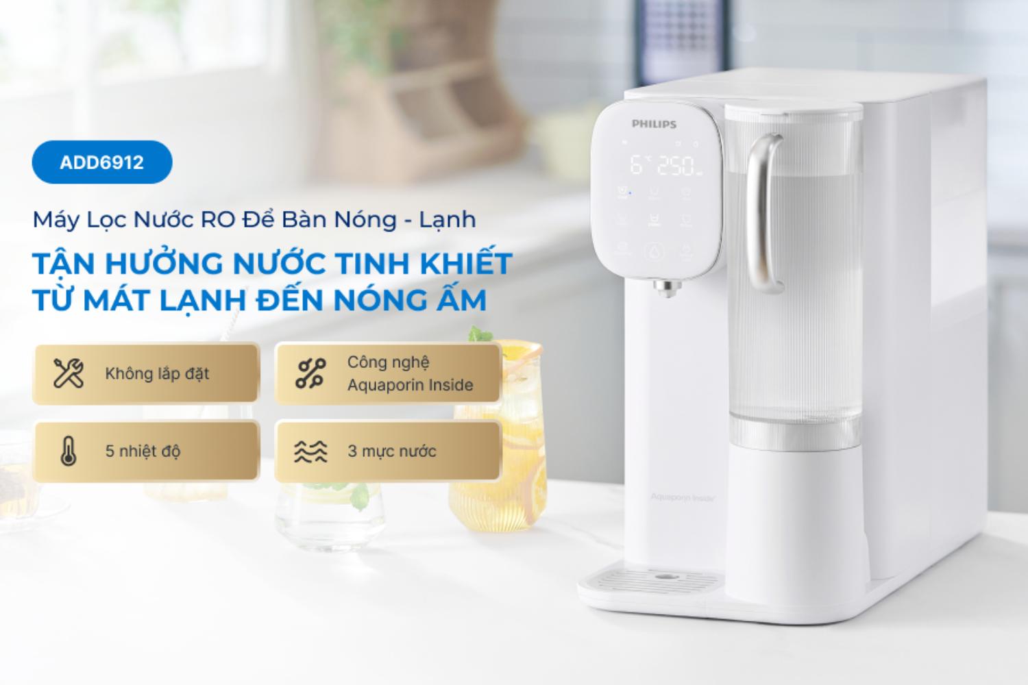 Philips&nbsp;mang đến các giải pháp nước sạch tối giản nhưng hiện đại