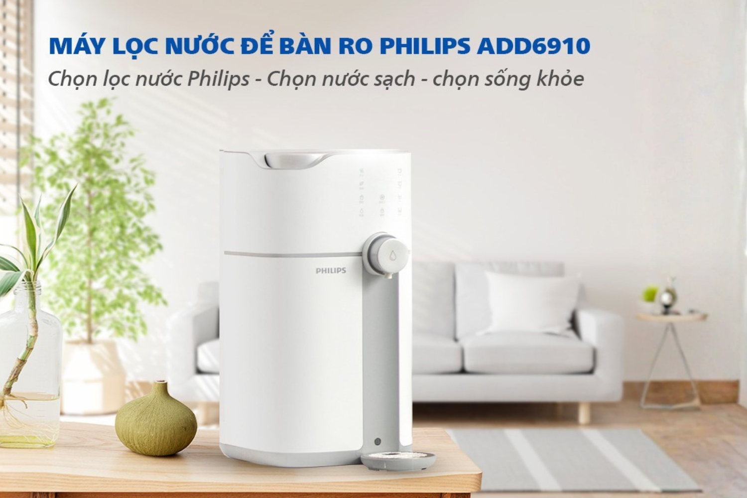 model Philips&nbsp;ADD6910 phù hợp căn hộ chung cư nhờ thiết kế tiện dụng