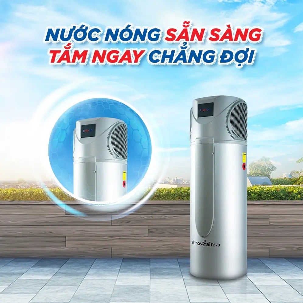 Tiết kiệm điện vượt trội với công nghệ Heat Pump