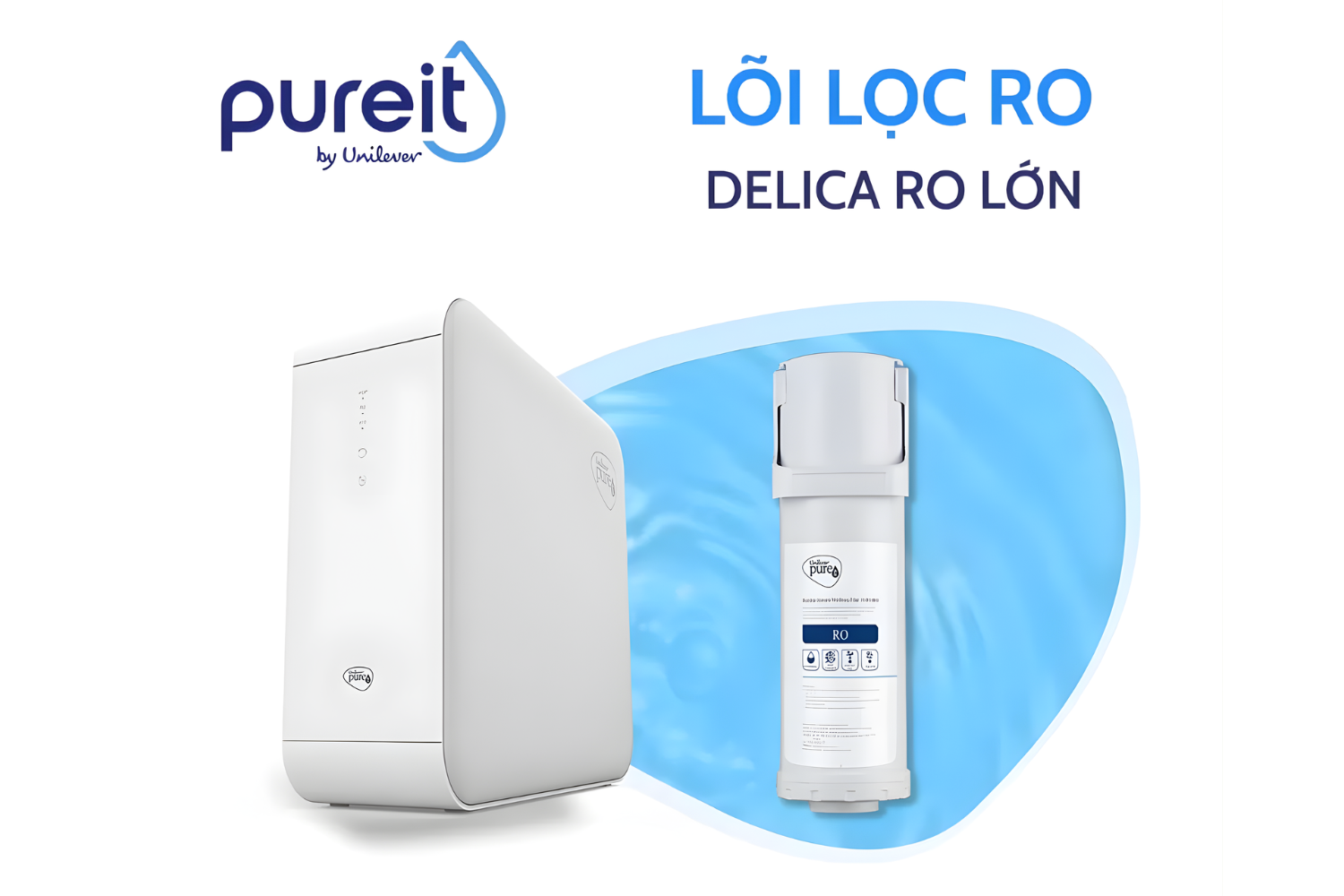 Hướng dẫn thay lõi lọc&nbsp;RO 14.000 lít cho Unilever Pureit Delica UR5640
