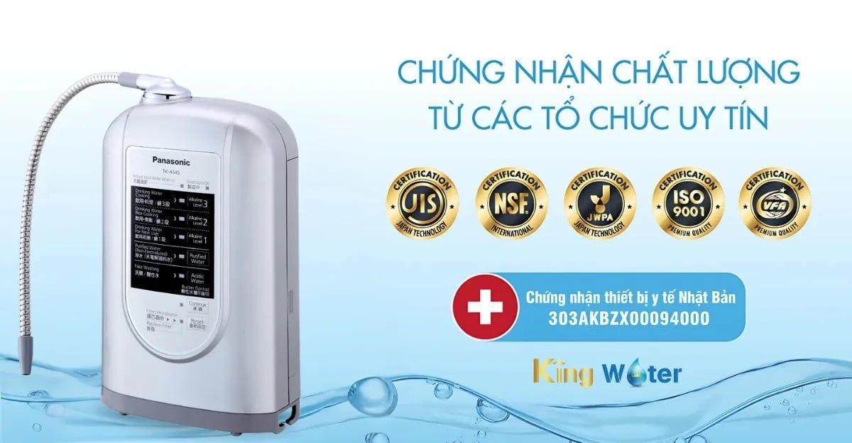 Panasonic TK-AS45 đã đạt nhiều chứng nhận uy tín quốc tế