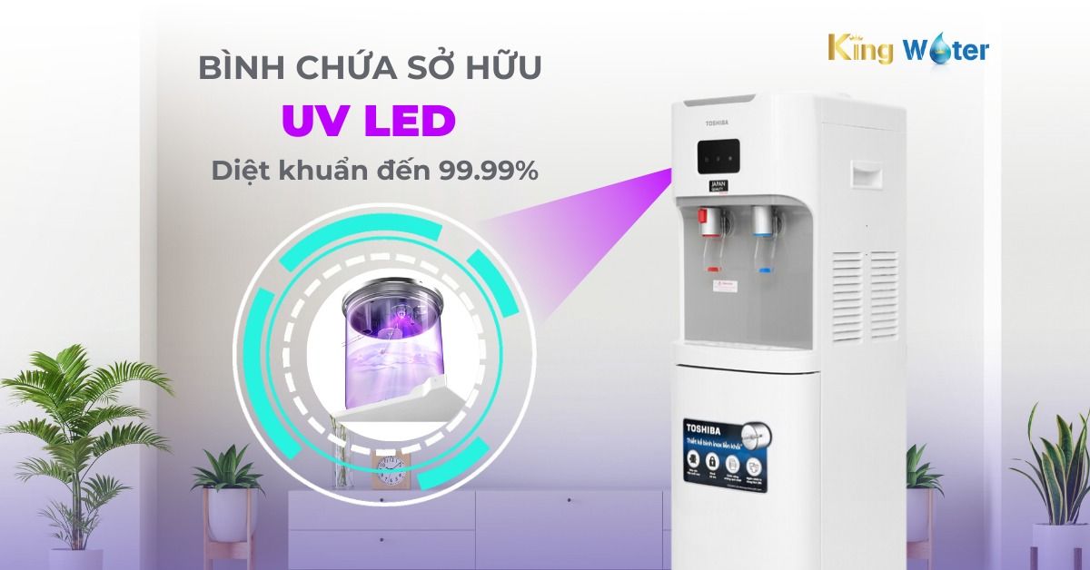 Đèn diệt khuẩn UV - LED có khả năng loại bỏ đến 99.99% vi khuẩn
