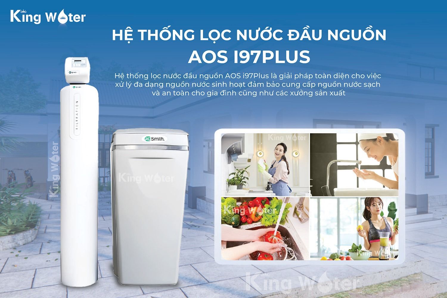 Lọc nước đầu nguồn Ao Smith i97 Plus là lựa chọn cần thiết cho mỗi gia đình