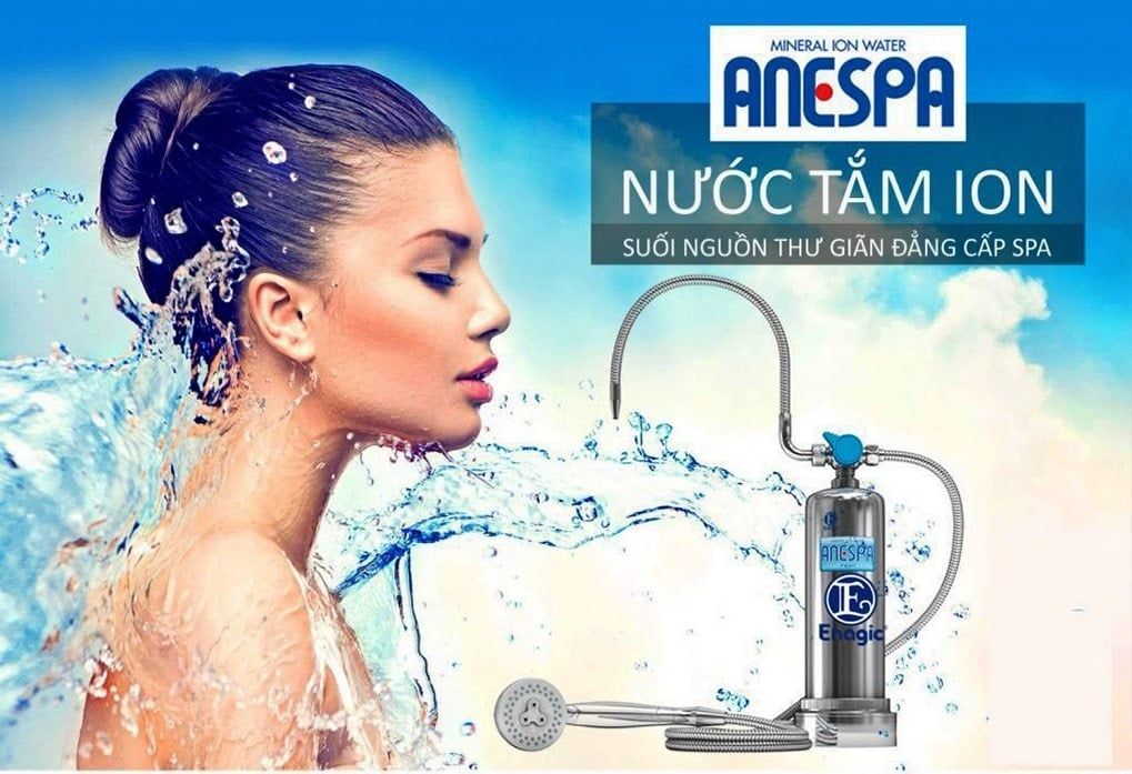 Máy lọc nước tắm Anespa DX như một hệ thống spa tại nhà