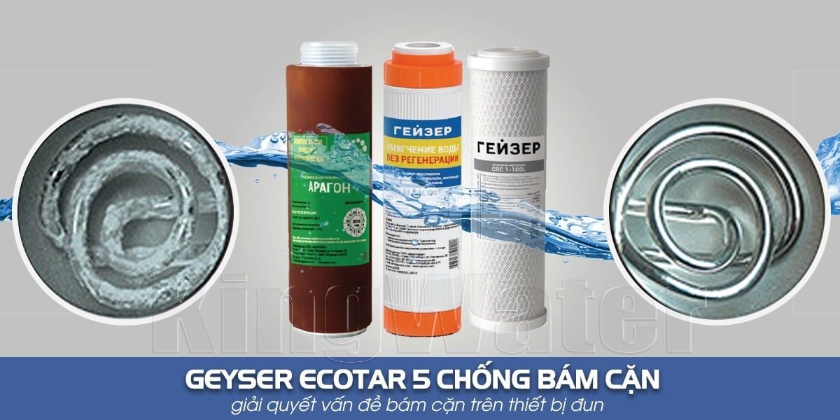 Dòng máy Nano Geyser Ecotar 5 với khả năng lọc tối ưu