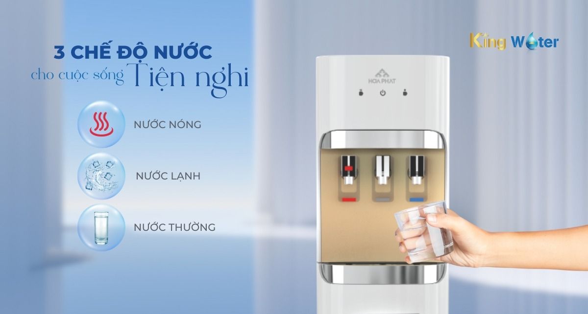 Trang bị 3vòi riêng biệt với 3 chế độ nước tiện lợi