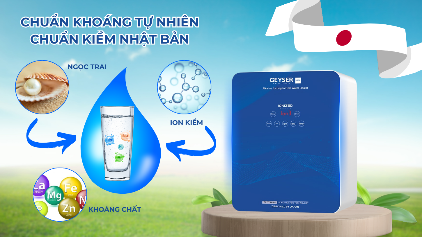 Geyser Ecotar Slim 9 tích hợp công nghệ Quasi-Softening giúp chọn lọc khoáng tự nhiên