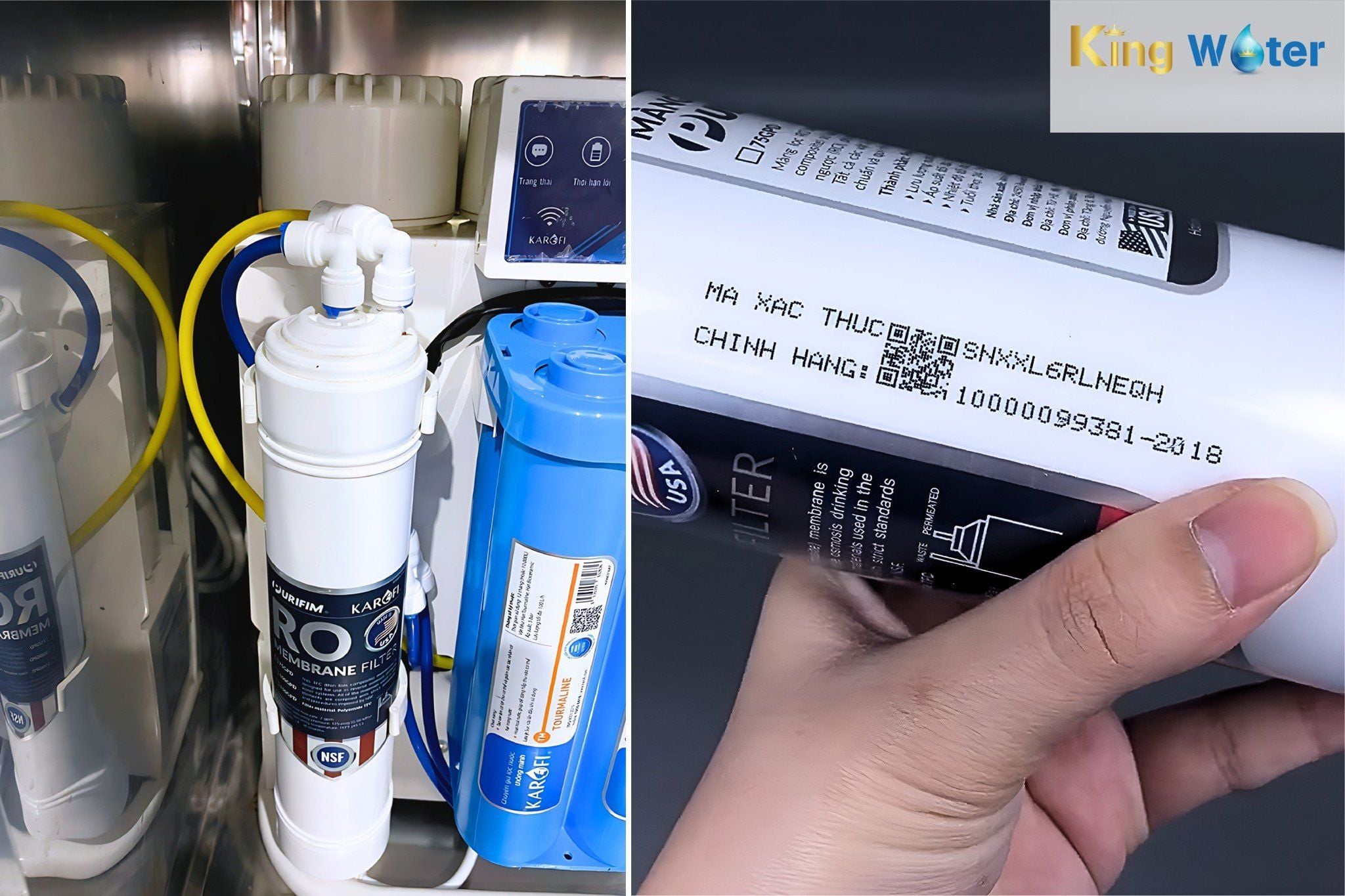 Màng Purifim hoạt động dựa trên cơ chế Thẩm thấu Ngược