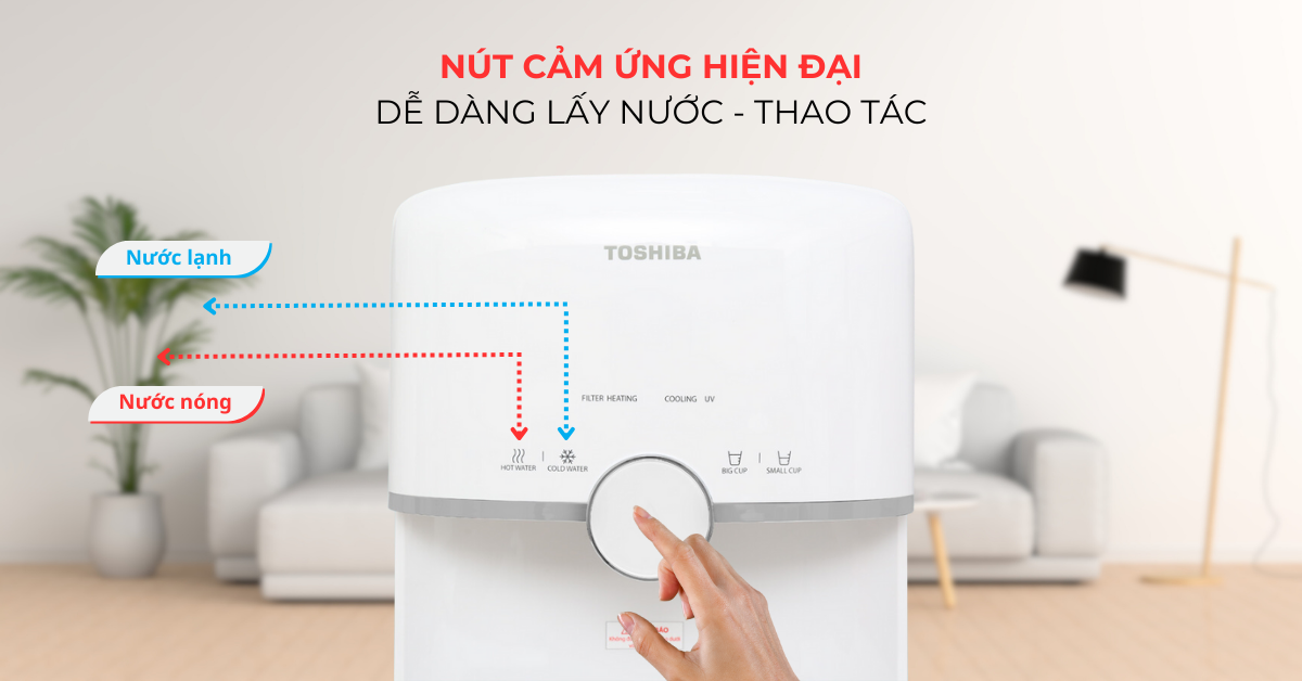Toshiba TWP-W1643SV được trang bị hệ thống lấy nước hiện đại