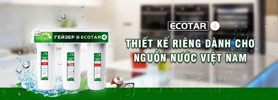 Geyser Ecotar 4 thiết kế dành riêng cho nguồn nước Việt