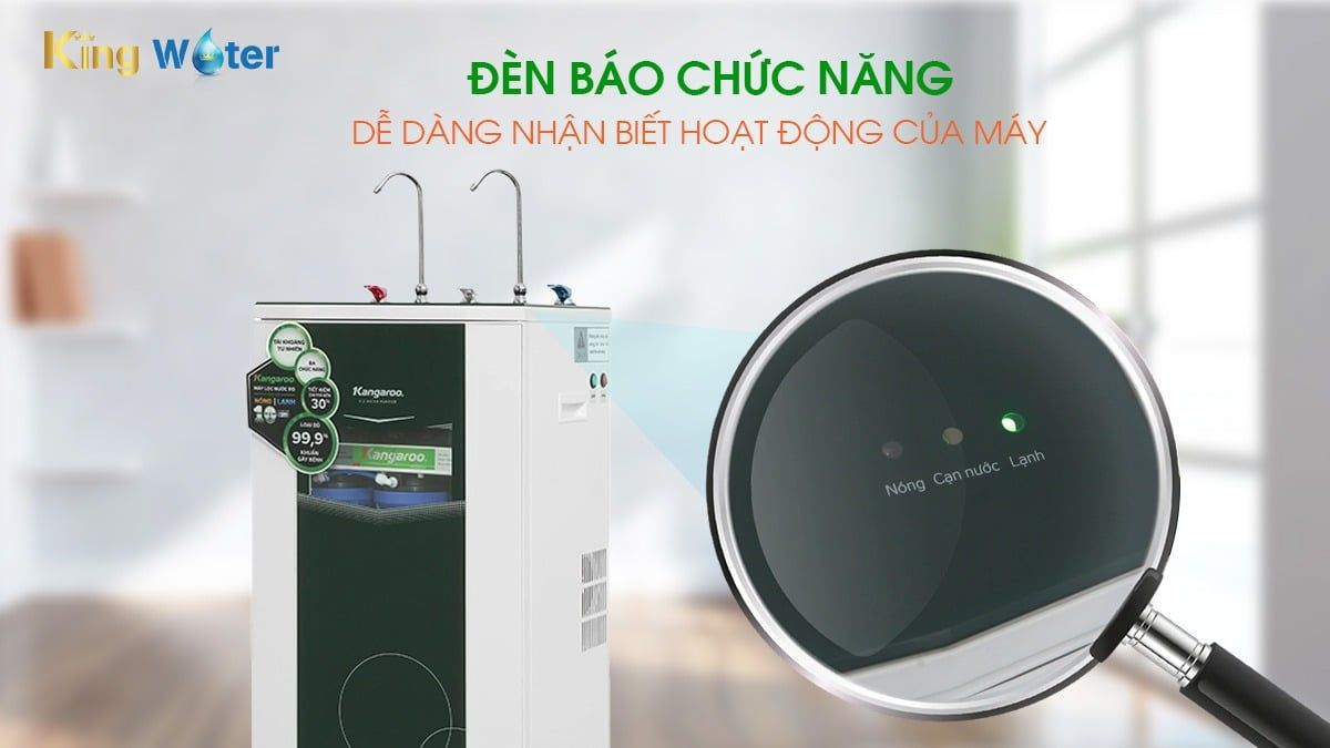 Kangaroo KG10A3 trang bị đèn báo chức năng
