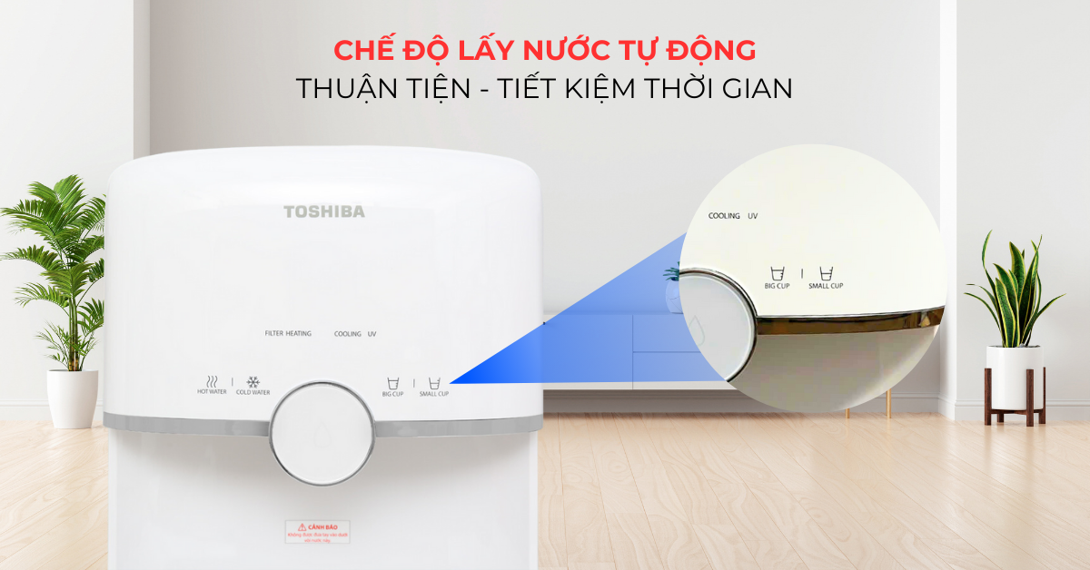 Chế độ lấy nước tự động tiện lợi, tiết kiệm thời gian