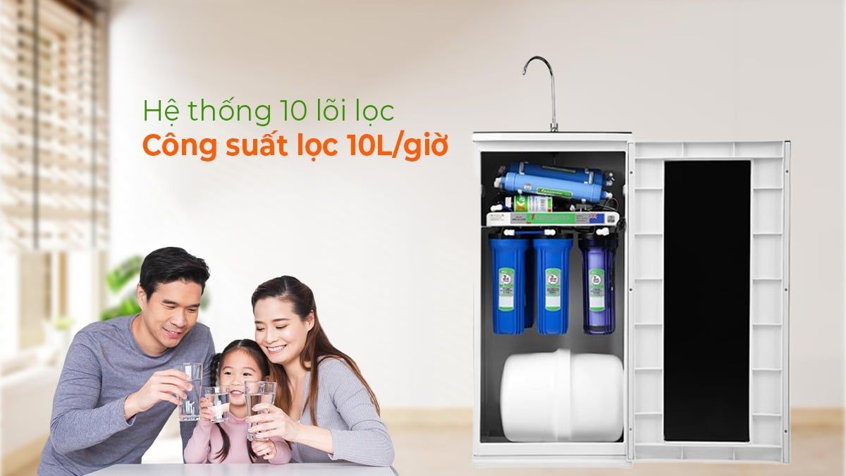 Kangaroo KG3500AVTU sở hữu 10 lõi lọc hiện đại