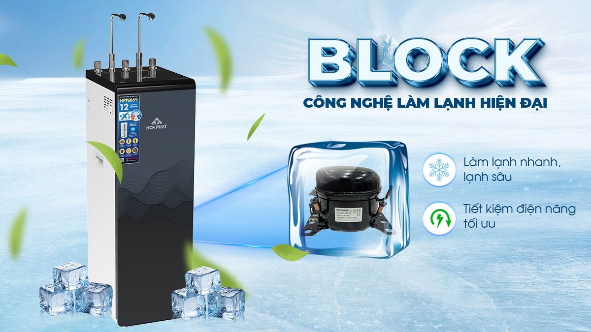 Công nghệ Block làm lạnh sâu nhanh chóng