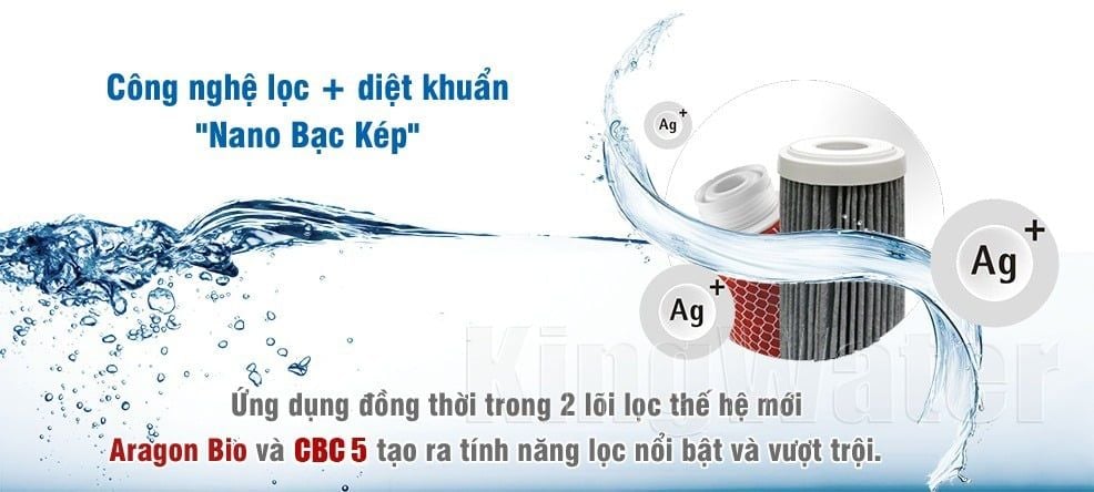 Máy lọc nước Geyser Ecotar 5 loại bỏ hoàn toàn vi khuẩn, virus