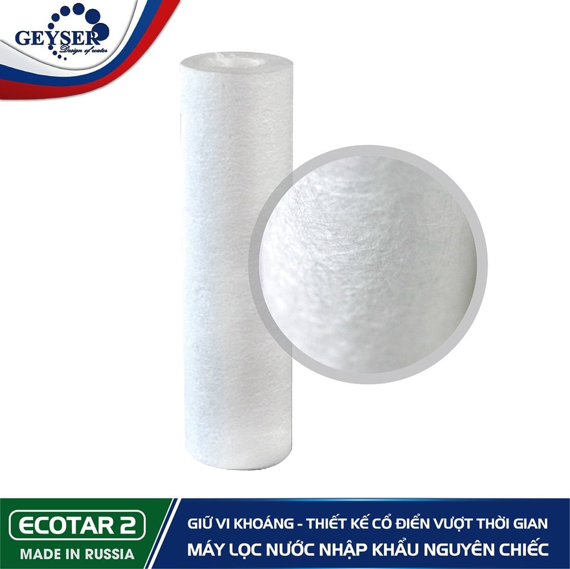 Lõi số 1 là lõi lọc PP có khe hở với&nbsp;3 micromet